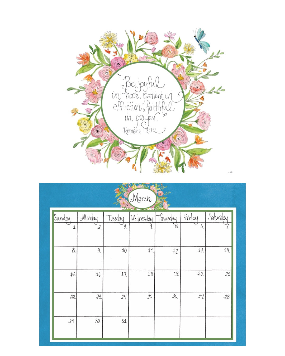 2026 Inspirational Calendar