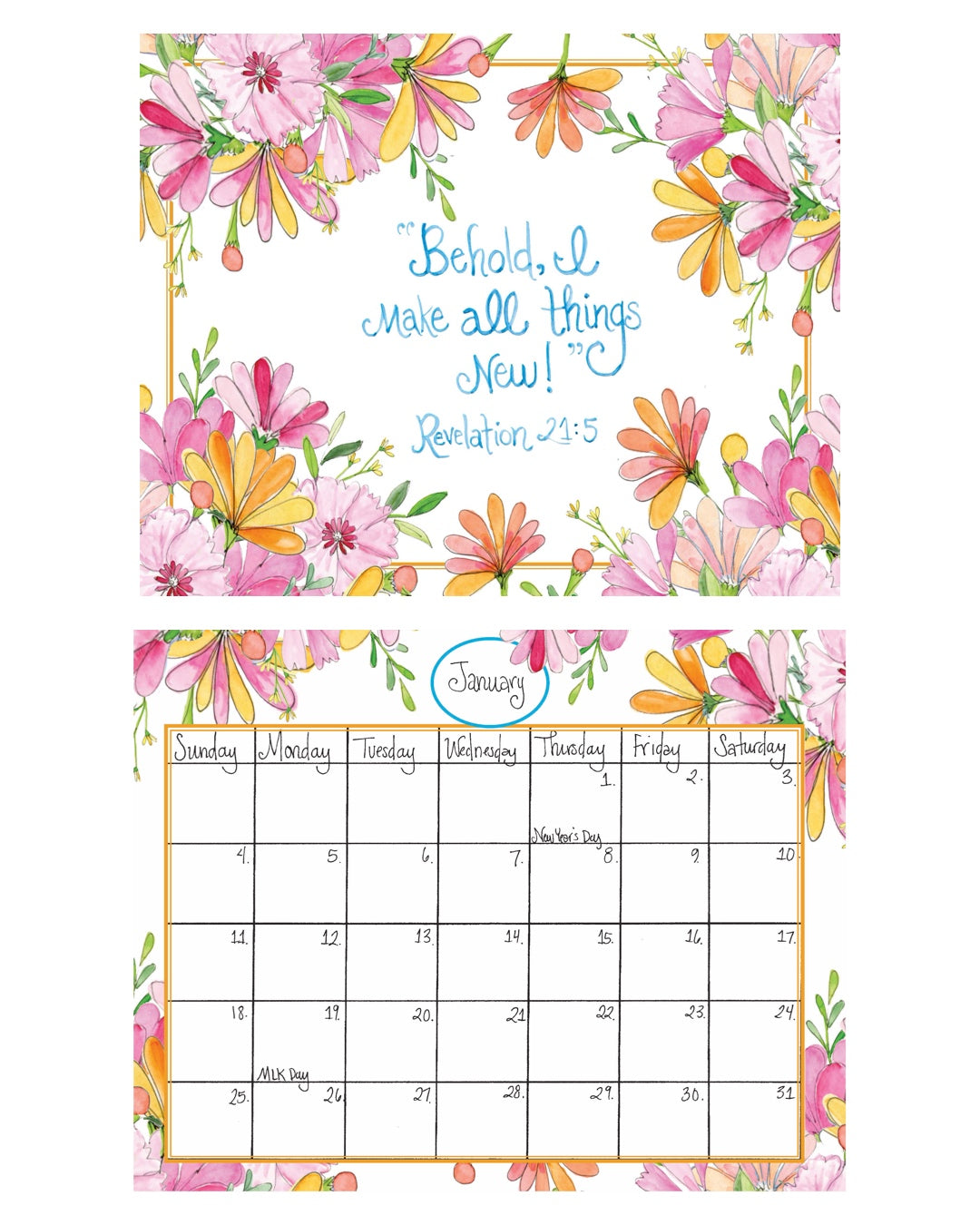 2026 Inspirational Calendar