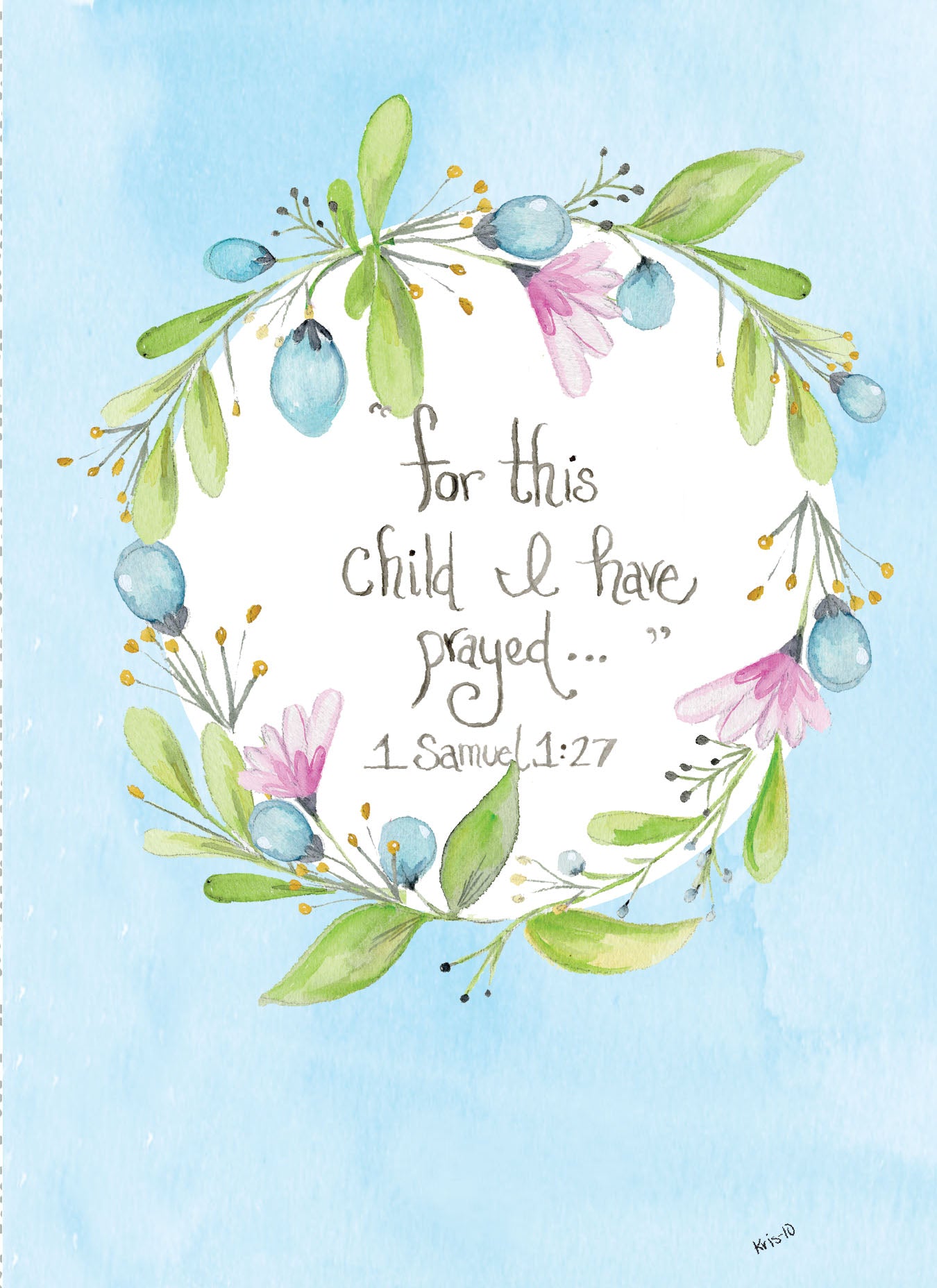 Blue For This Child I Have Prayed