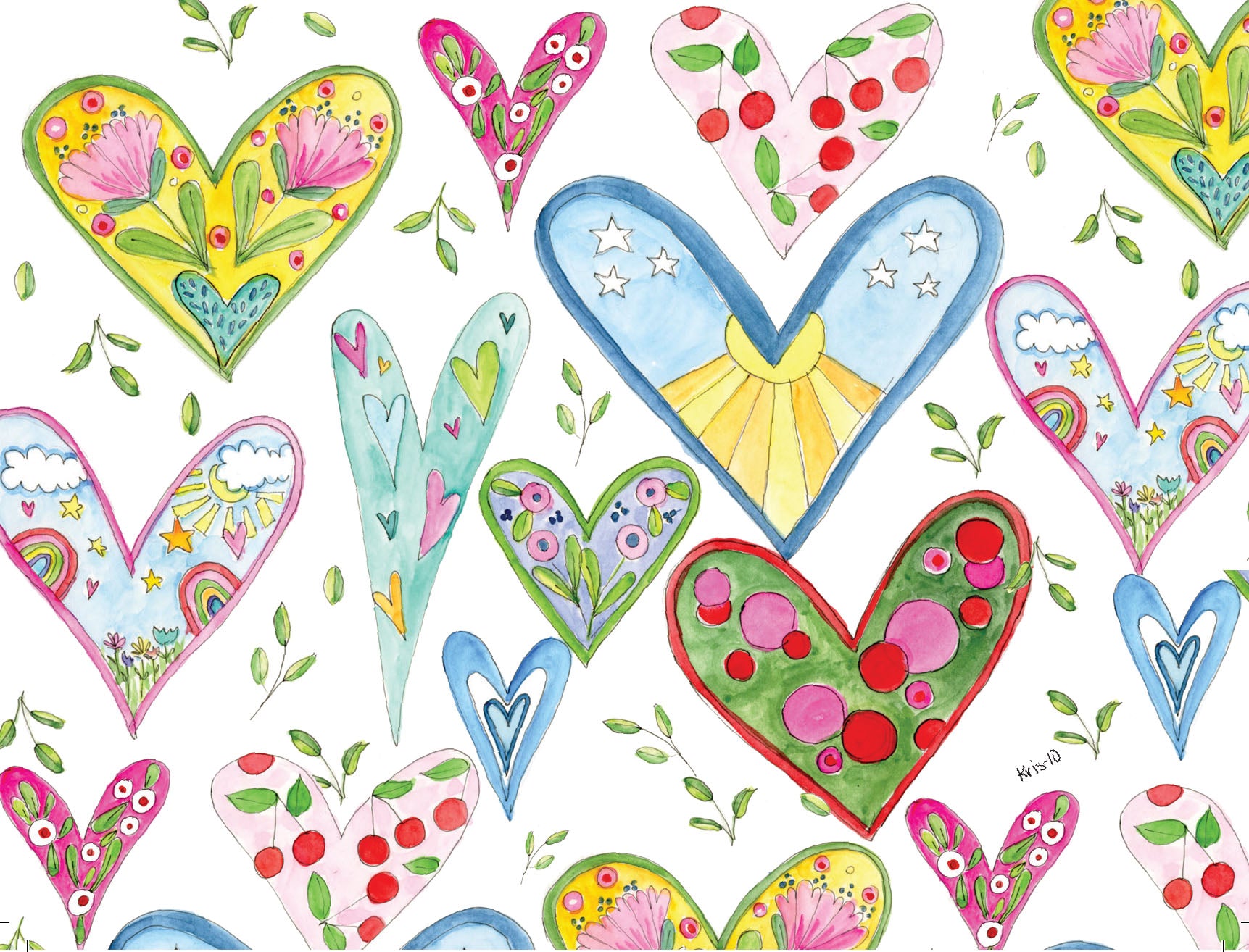 Hearts Hearts Hearts Boxed Notes