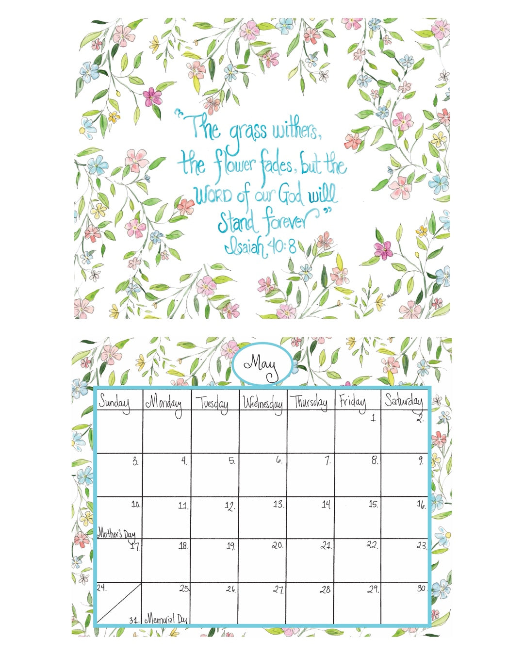 2026 Inspirational Calendar