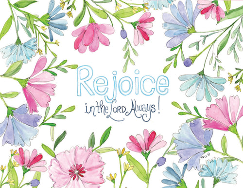 Rejoice Floral Boxed Notes