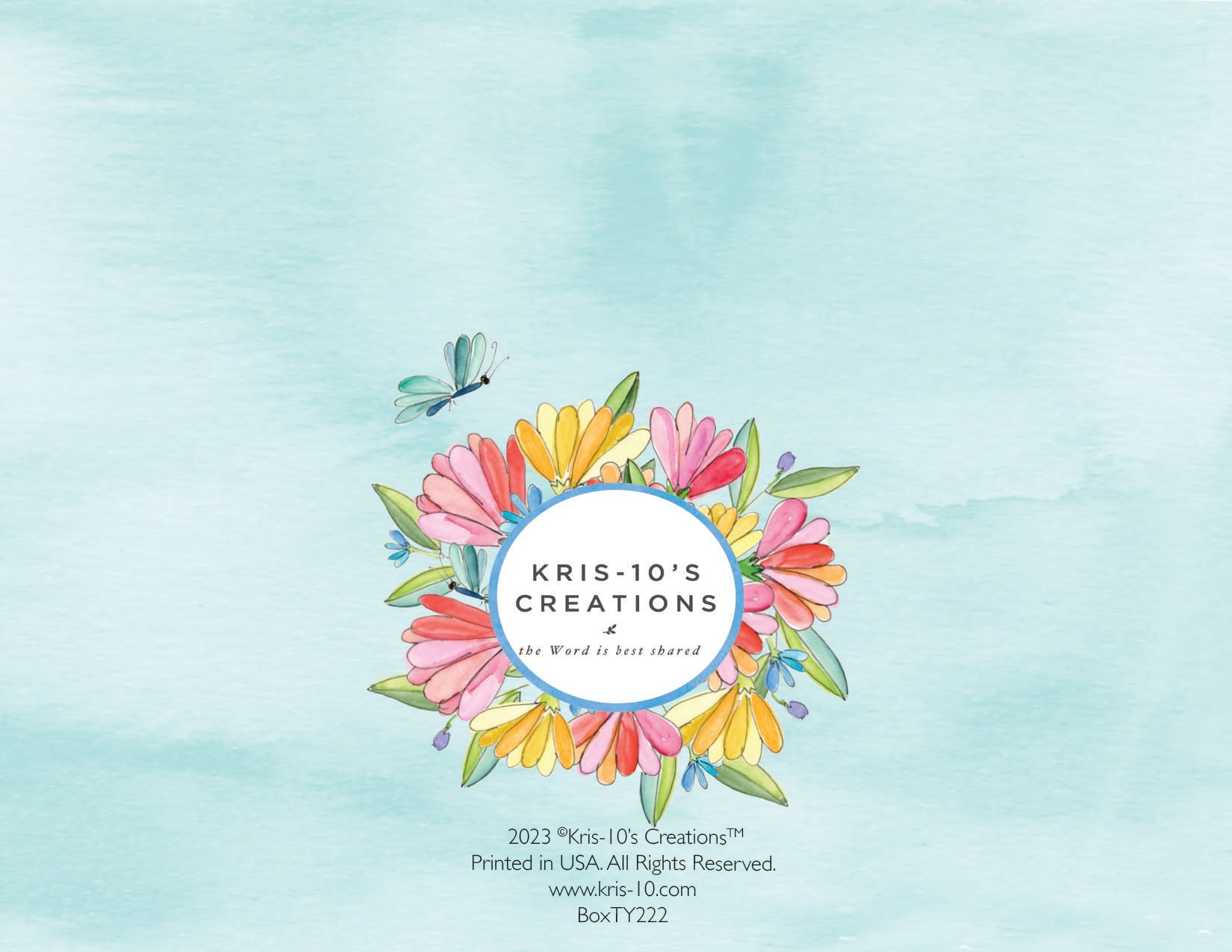 Blue Butterfly Grateful Boxed Notes