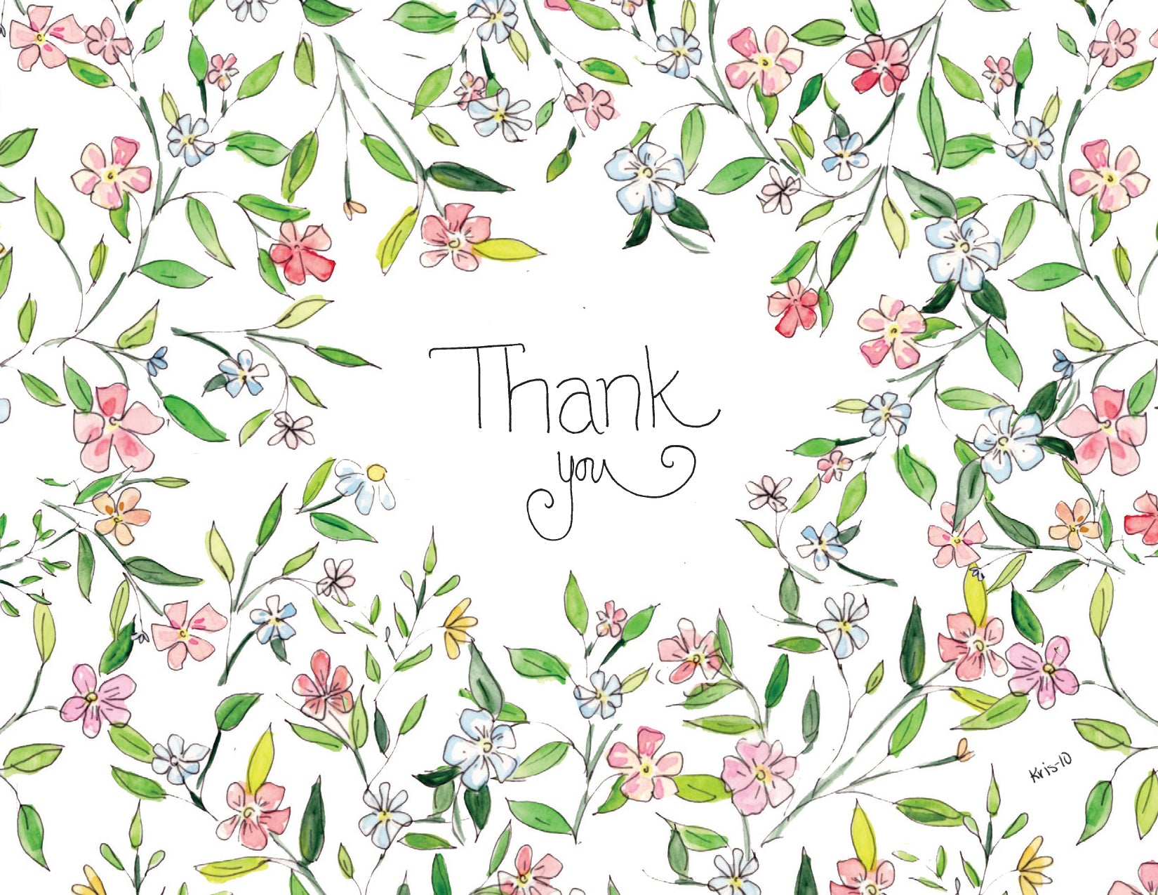 Petite Floral Ivy Boxed Notes