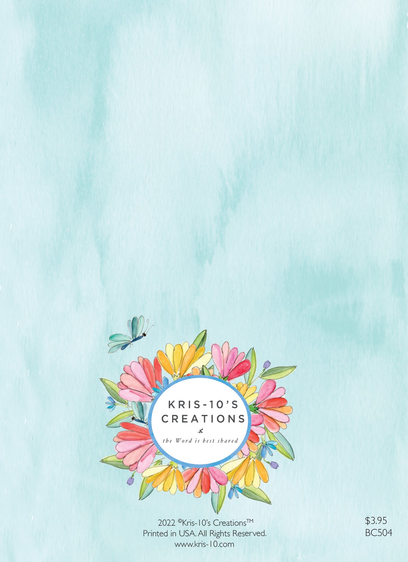 Blue Butterfly Floral