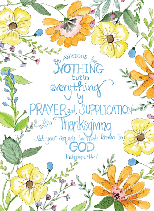 Be Anxious for Nothing