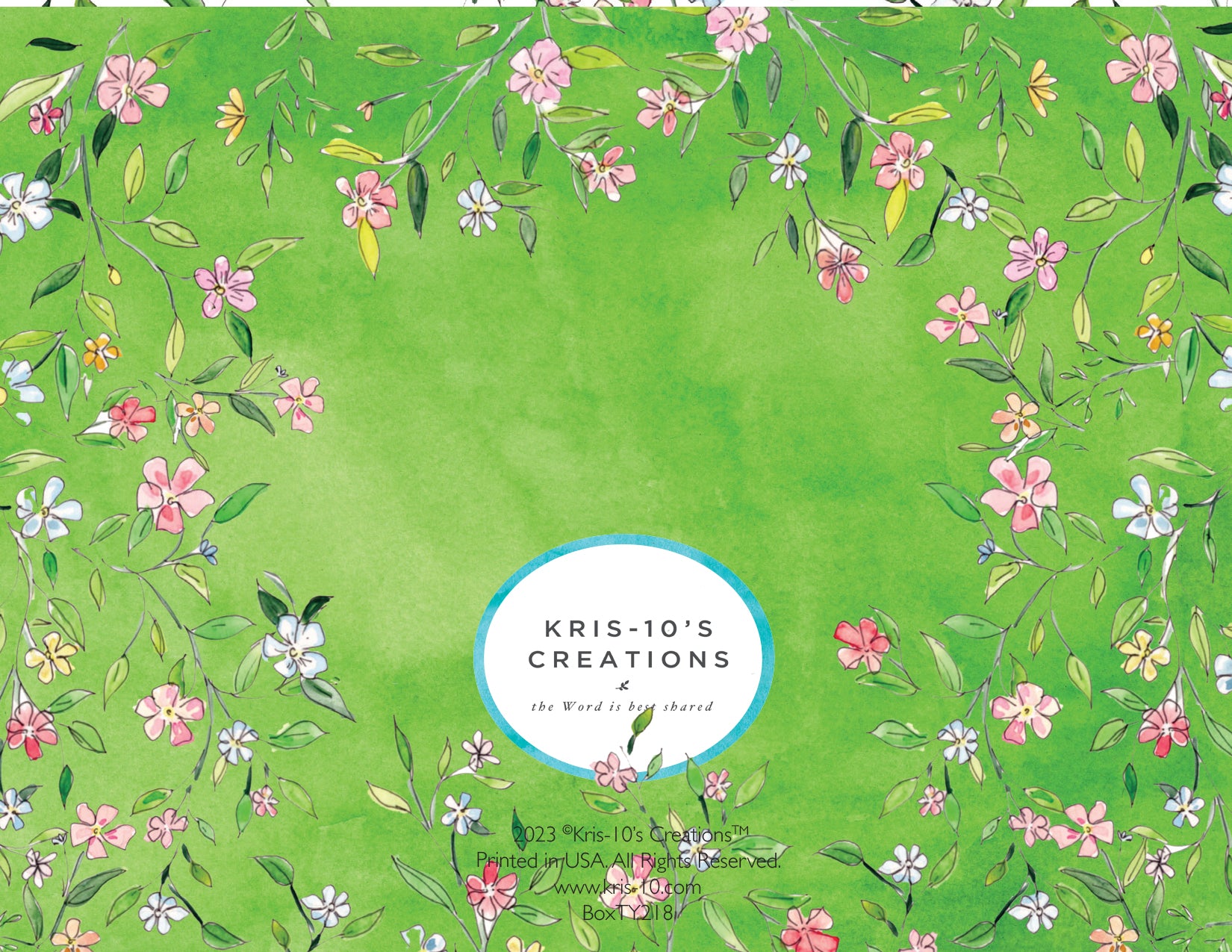 Petite Floral Ivy Boxed Notes