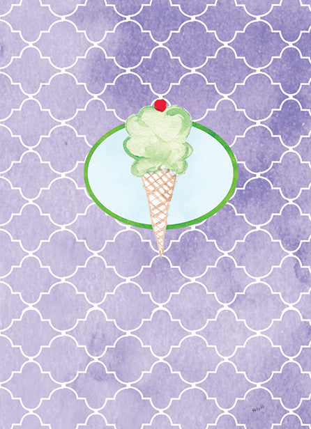 Purple Ice Cream Cone