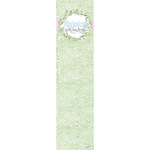 Rejoice Logo Wreath Bookmark
