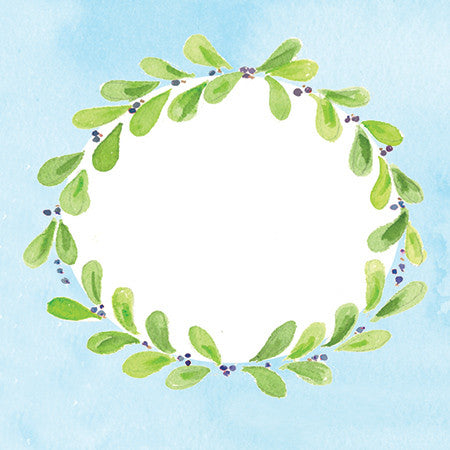 Green Ivy Wreath Gift Tags