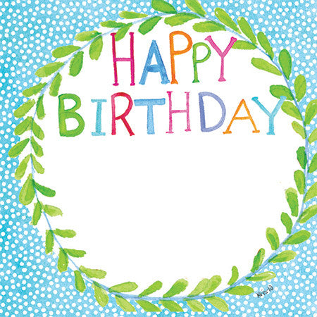 Birthday Dot Wreath Gift Tags