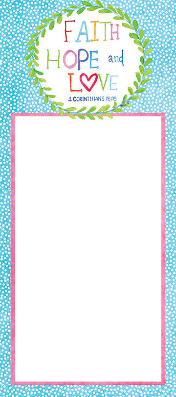 Faith Hope Love Notepad