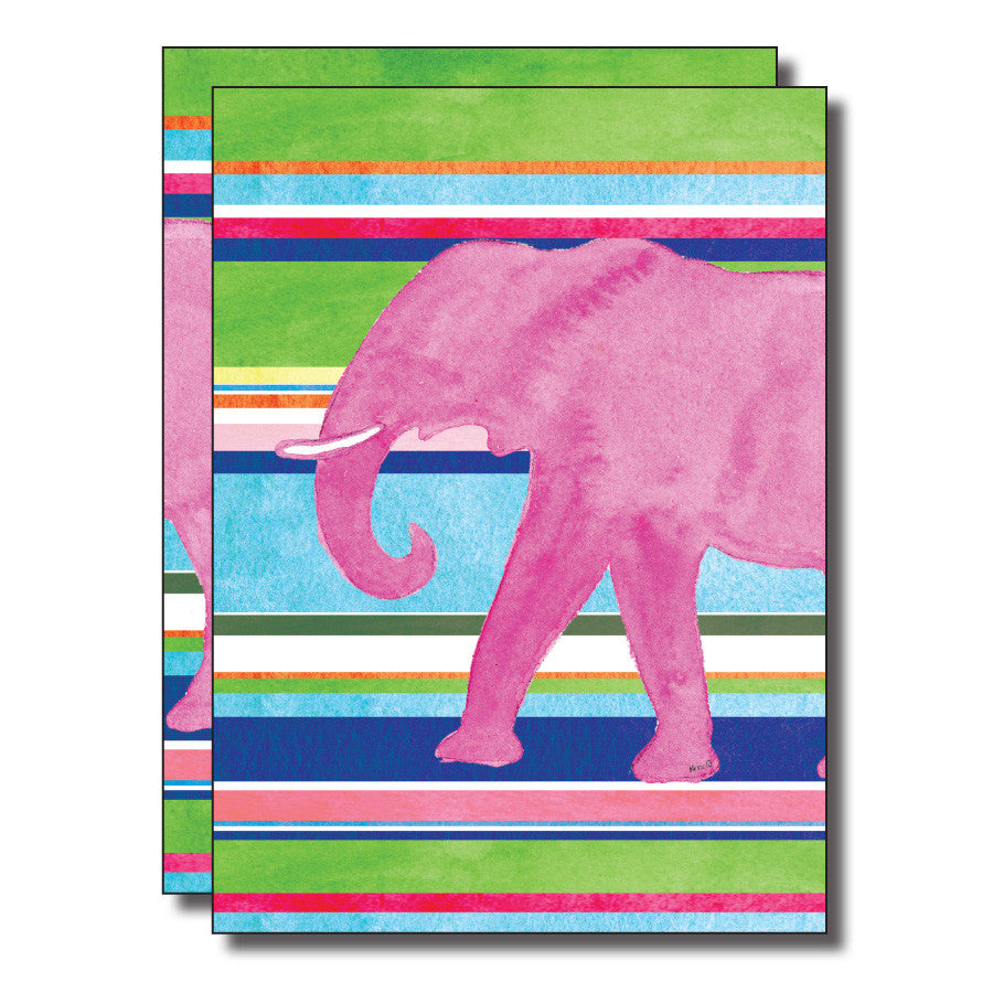 Pink Elephant Stripes