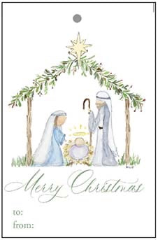 Peaceful Nativity Gift Tags