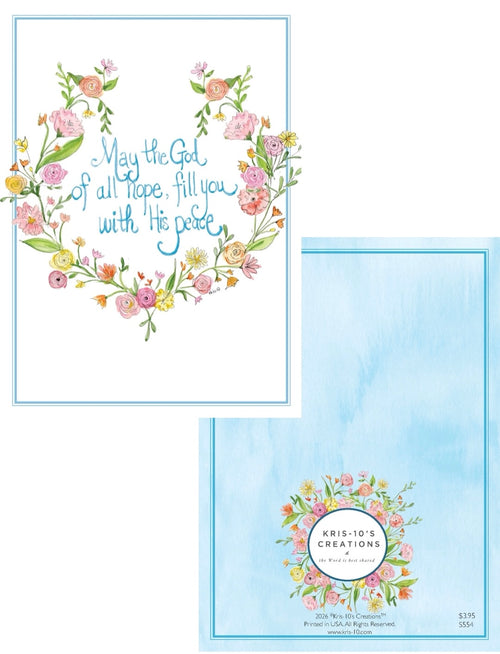 God of All Hope Floral Crest
