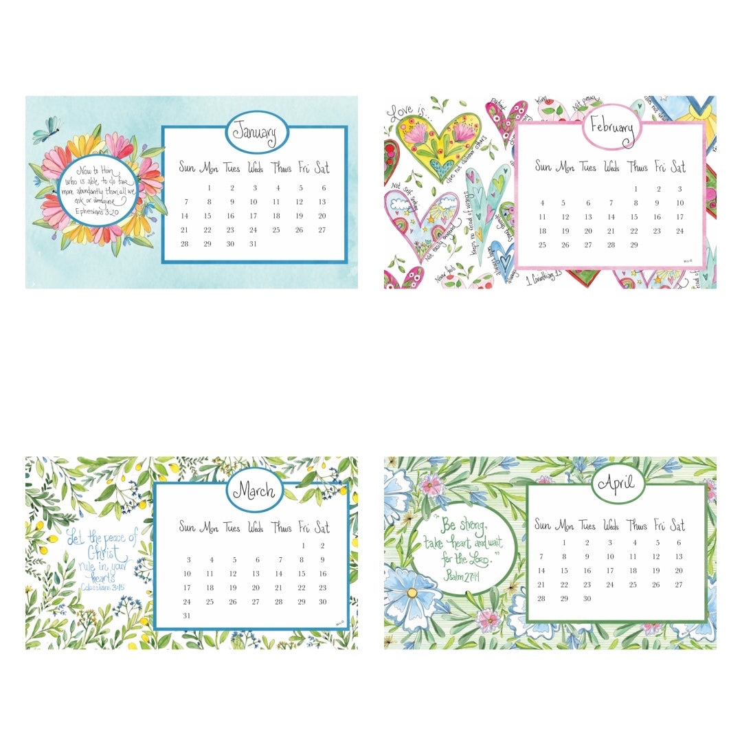 5-Pack • 2024 Desk Calendar Bundle