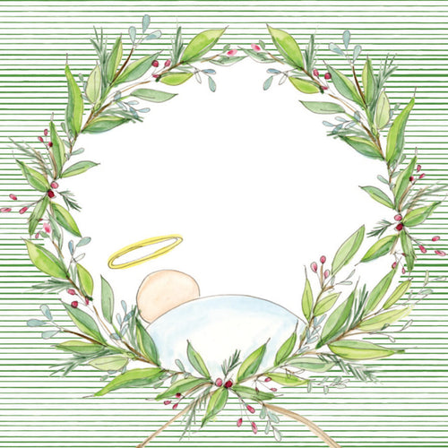 Baby Jesus Wreath Gift Tags