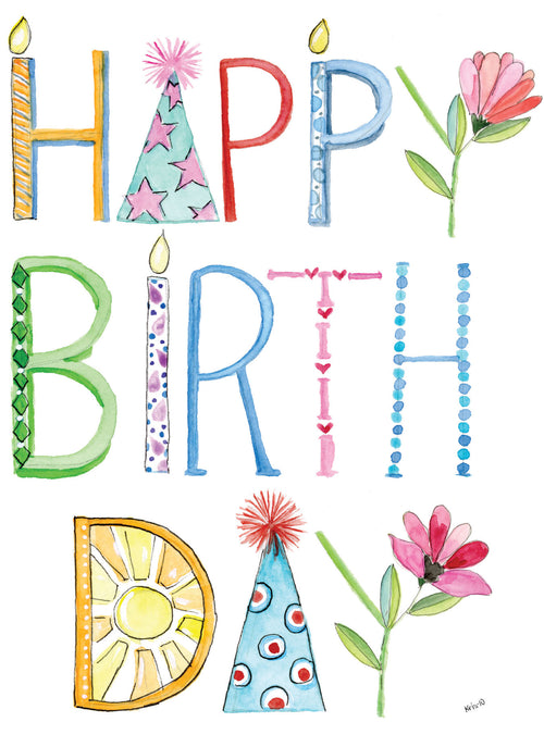 Birthday Letters with Stars