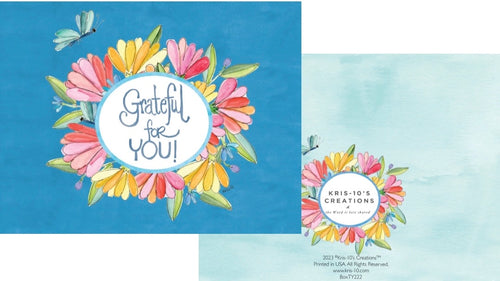 Blue Butterfly Grateful Boxed Notes