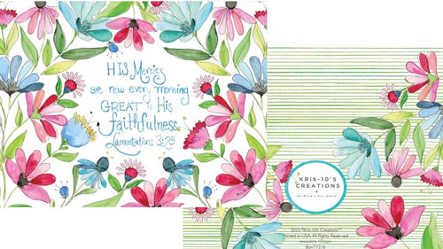 His Faithfulness Floral Boxed Notes