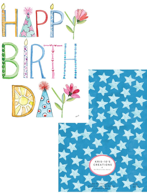Birthday Letters with Stars