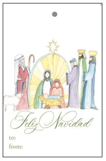 Festive Nativity Gift Tags