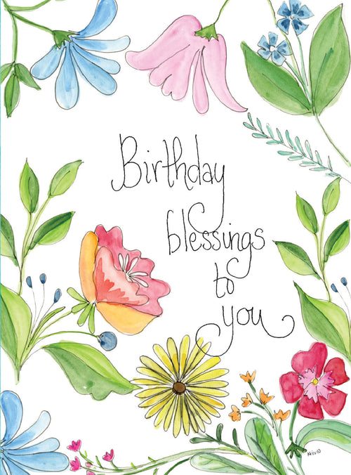 Floral Birthday Blessings