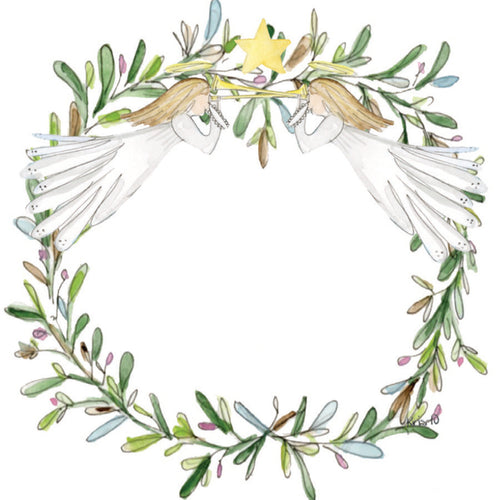 Angel Wreath Gift Tags