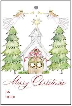 Christmas Chapel Gift Tags