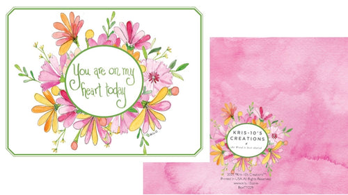 Floral You Are On My Heart Today Boxed Notes