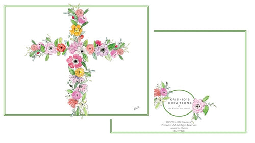Floral Cross Boxed Notes