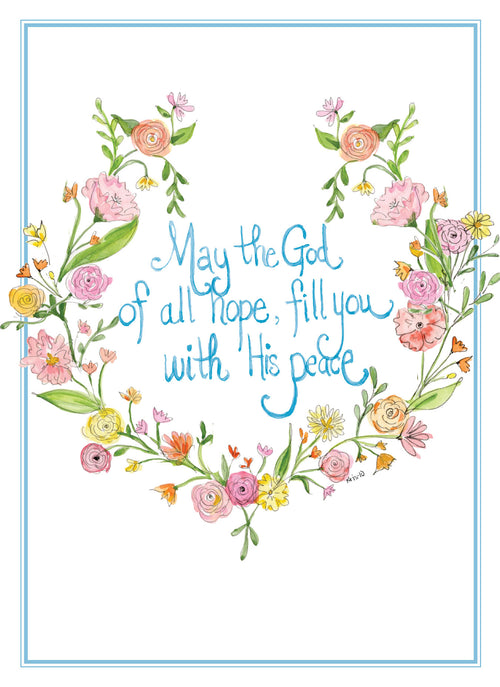 God of all Hope Floral Crest