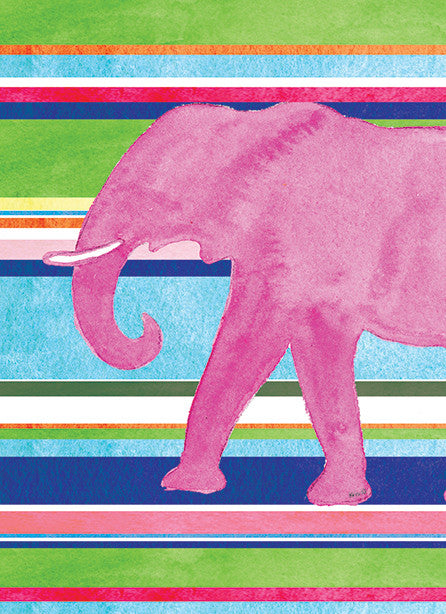 Pink Elephant Stripes