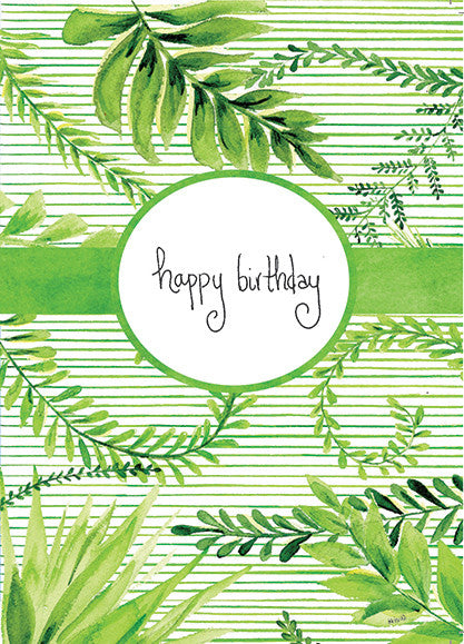 Fern Green Stripe Birthday