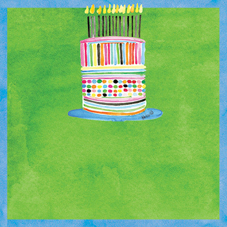 Green Dot Cake Gift Tags