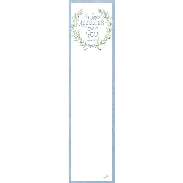 The Lord Rejoices Over You Wreath Bookmark (unlaminated)
